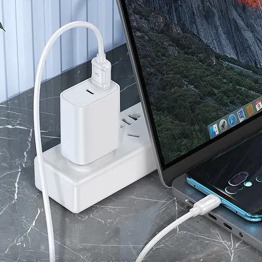 Дата кабель Hoco X115 Surpass USB to Type-C 100W (1m) White - фото 5