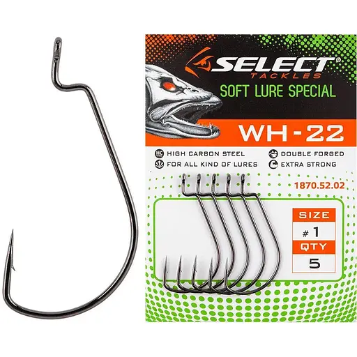 Крючок Select WH-22 #1, 5 шт. (1013-1870.52.02)