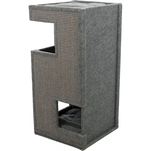 Когтеточка-домик Trixie Gabriel для кошек сизаль серая 38х38х78 см [CD] - фото 2