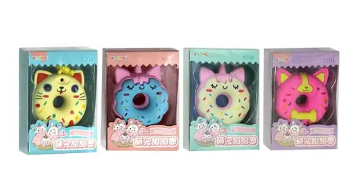 Ластик великий Донат, 4 шт.