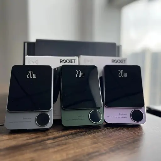 Повербанк MagSafe Power Bank Q9 бездротовий з бездротовою зарядкою для iPhone 10000 mAh 20W Green - фото 7