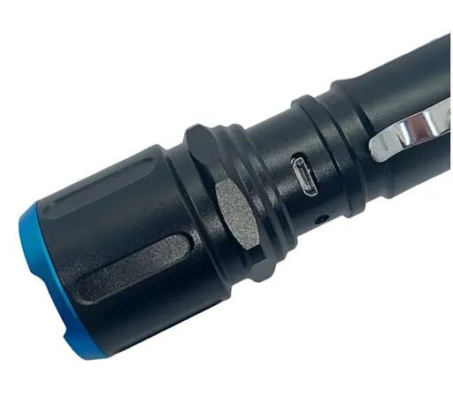 Ліхтар ручний Police RB-216 бічна кнопка акумулятор 18650 3 режима яскраве світло для дому відпочинку туризму Чорний - фото 3