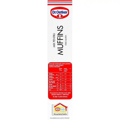 Уцінка. Суміш Dr.Oetker для приготування мафінів без глютену 320 г  - фото 2