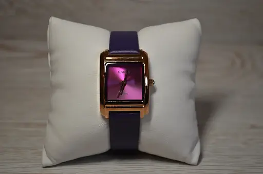 Женские классические часы Skmei 1432 (Фиолетовый) - фото 7