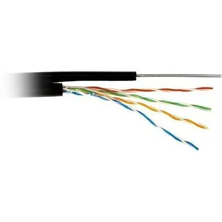 Кабель UTP Cu мідь для зовнішньої прокладки з тросом 4x2x0.50 мм Atcom Premium бухта 305 м (11952)