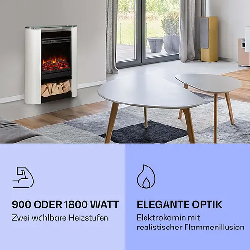 Електричний камін Klarstein Studio 5 Arc 40 м² (10038400) - фото 3