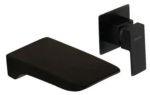 Смеситель для умывальника Rea Mason black черный настенный REA-B0690 Черный - фото 3
