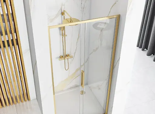 Душевые двери Rea Rapid Slide 120 gold REA-K5614 - фото 6