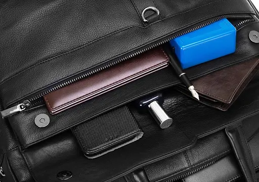 Кожаная сумка мужская Always Wild 39х30х12 см sum0019322 - фото 5