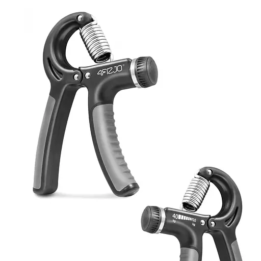 Еспандер кістьовий 4Fizjo пружинний з регульованим навантаженням 10-40 кг Black/Grey 4FJ0159 (P-5907739311245) - фото 3