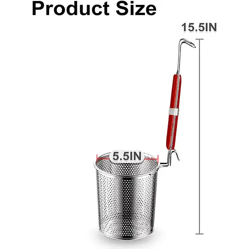 Ситечко для пасти з мікроперфорованої нержавіючої сталі, для їжі, кнедлів, глибокої кухні, 2 шт. (Ситечко, 13 см) - фото 5