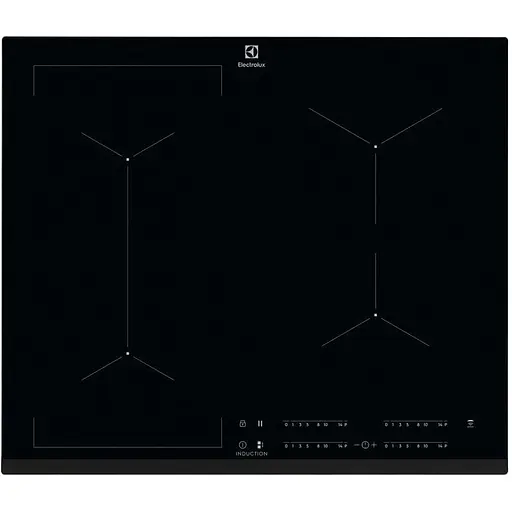 Варильна поверхня індукційна Electrolux 60 см розширена зона Hob2Hood чорний