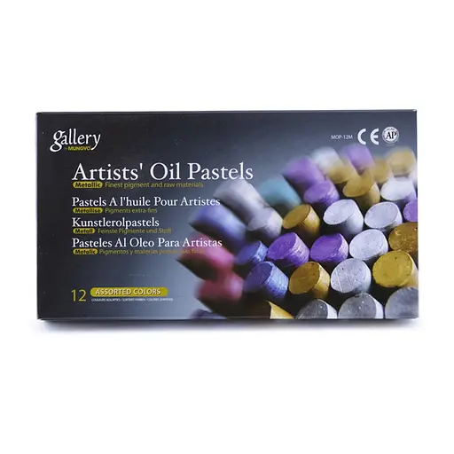 Пастель олійна Mungyo MOP-12MN Металік 12 кольорів - фото 2