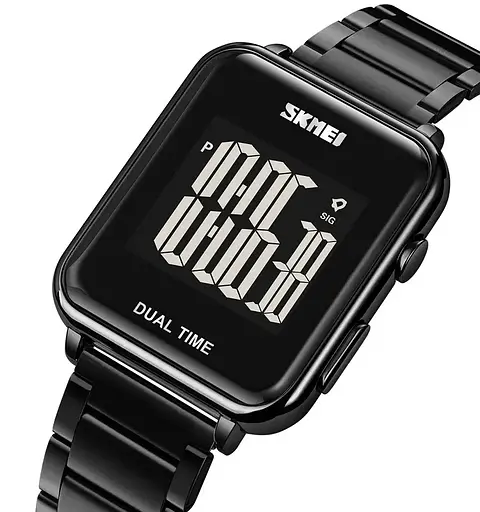 Мужские наручные классические часы Skmei 1852 (Черные) - фото 3