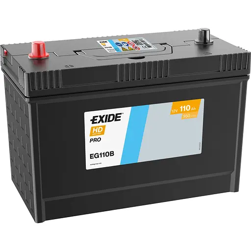 Аккумулятор Exide Start PRO 110Ah клеммы по центру (950EN) (330х173х240) EG110B John Deere