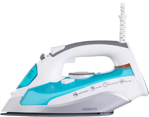 Гладильный паровой утюг ARDESTO IR-C2228-TQ с керамическим покрытием подошвы 280мл 2200Вт Голубой/Белый - фото 4