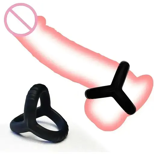 Силіконне ерекційне чоловіче кільце на пеніс та мошонку для затримки еякуляції - фото 4