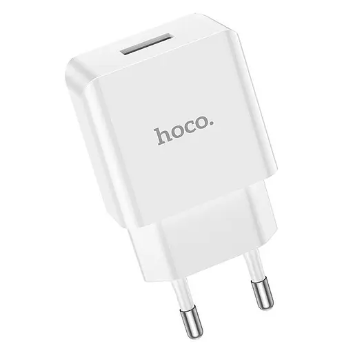 Зарядное устройство HOCO Leisure single port charger C106A блок адаптер белый - фото 2