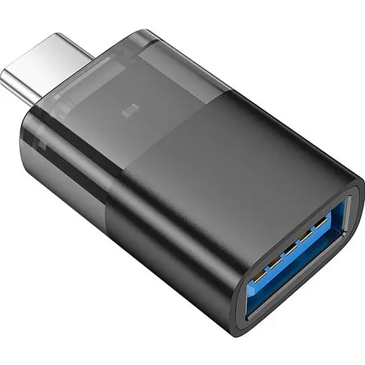 Перехідник Hoco UA36B USB-C Male to USB-A Female OTG Black [140337] - фото 4