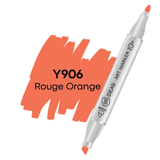 Маркер двухсторонний Румяной апельсин, Y906, 99IDEAS