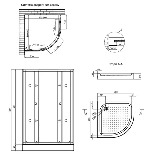 Душевая кабина Kroner KRP Harz - C.F.F. (CV029560) - фото 13