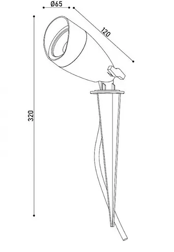 Світильник на ніжці KLOODI KDSP-SPIKE63 6W 3K 45D - фото 3