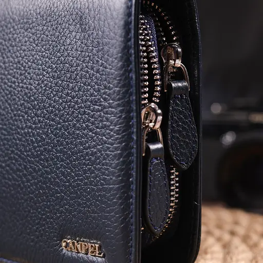 Барсетка кожаная мужская Canpellini 21,5х13,5х4 см sum0022447 - фото 10