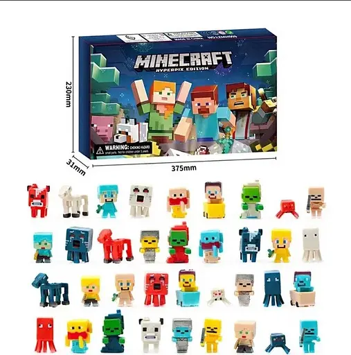 Игровой набор фигурок "Майнкрафт" LZMH009-3, в наборе 24 героя
