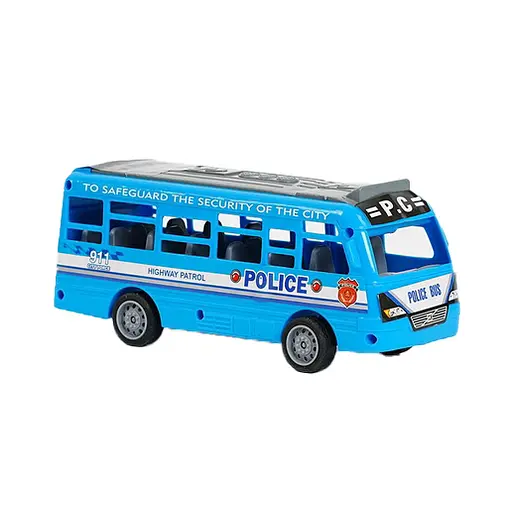 Автобус XY 331-09, інерція, відчиняються двері, в пакеті (6975371112642) Блакитний - фото 1