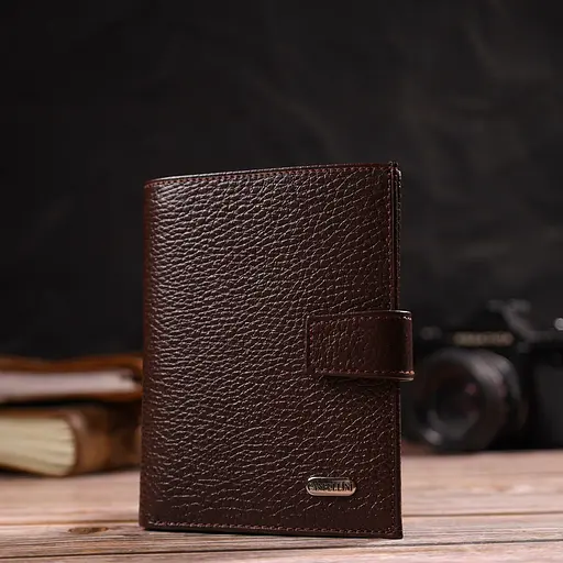 Мужской кожаный кошелек Canpellini 10х13х1.5 см acs0025719 - фото 7