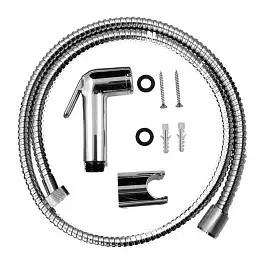 Лійка гігієнічного душу в комплекті зі шлангом 120 см та тримачем Paffoni Minorca chrome ZDUP099CR, Хром - фото 1