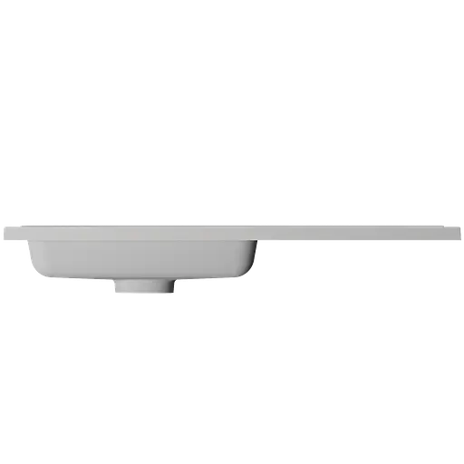 Раковина глянцевая врезная Amidicon Rodeo 100L 1000x450 из литого камня RODEO_100L_HL, Белый - фото 5