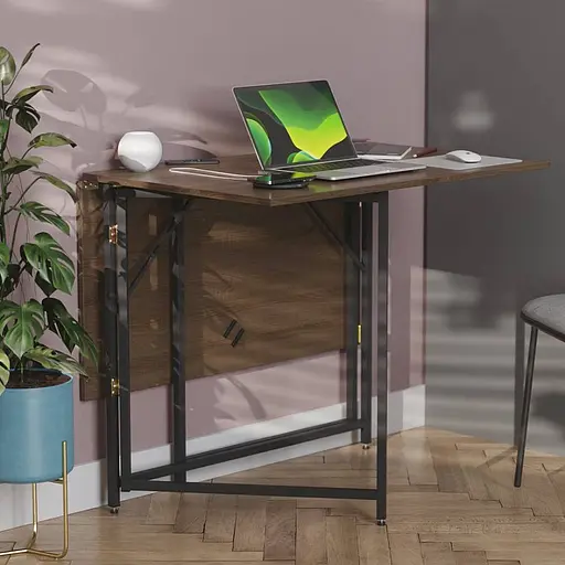 Стіл трансформер книжка Вуді Ferrum-decor 75x130x90 Чорний метал ДСП Дуб Сонома Трюфель 16 мм (FRD-106747)