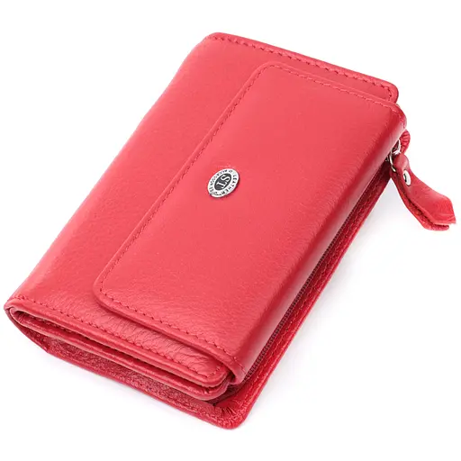 Жіночий шкіряний гаманець ST Leather 13.5х9.5х3 см acs0029447 - фото 1