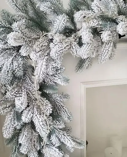 Гирлянда из хвои Ковалевская Заснеженная 2.5 м литая - фото 2