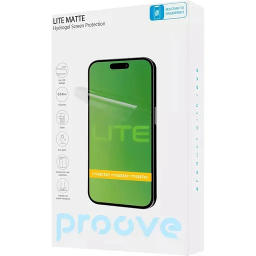 Защитная пленка гидрогелевая Proove Hydrogel Screen Protective Lite Matte Size S матовая [68933] - фото 1