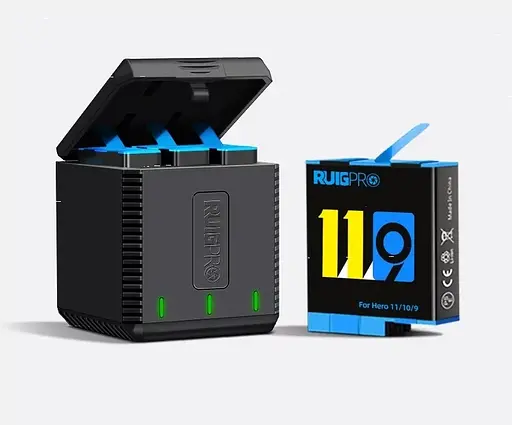 Портативное зарядное устройство куб для GoPro Hero RuigPro - фото 2