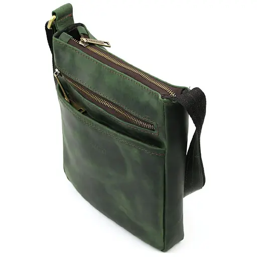 Чоловіча шкіряна сумка через плече TARWA 22х25.5х4 см sum0028330 - фото 5