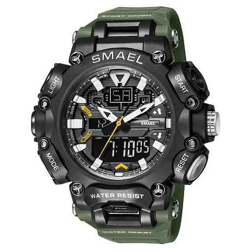 Часы наручные мужские Smael 8053 Army Green (15186)