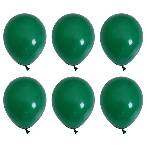Шарик воздушный латексный 30 см (100) темно-зеленый, матовый, IDEA7-DL-008 - фото 5