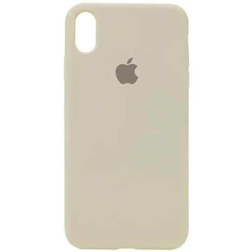 Чехол Silicone Case Full Protective AA для Apple iPhone XS Max 6.5 Бежевый/Antique White
