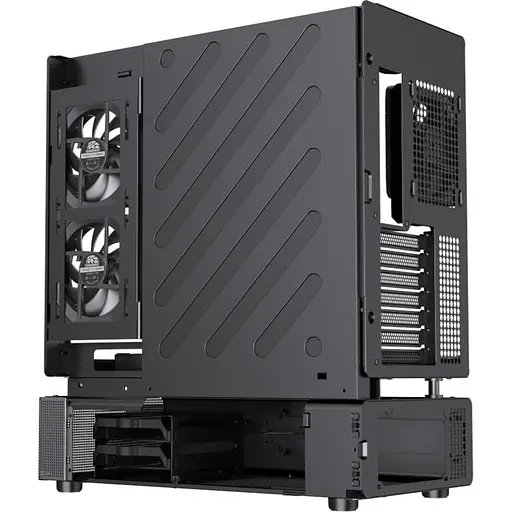 Корпус GameMax N90 из закаленного стекла без блока питания, черный (N90 BG) - фото 10