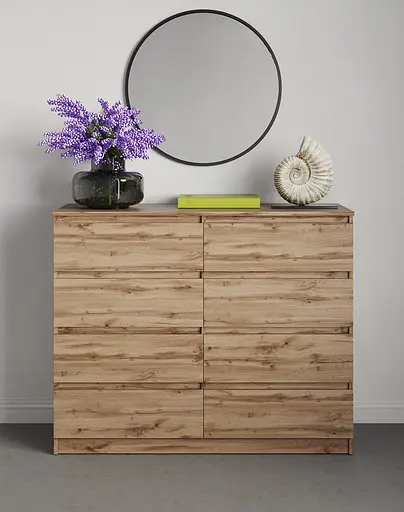 Комод в спальню MebelStar Нео 8Ш 120x43x98 см Дуб тахо (MBS-1091) - фото 2