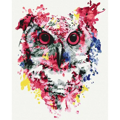 Картина по номерам Сова в красках Brushme 40x50 см разноцветная 000277115
