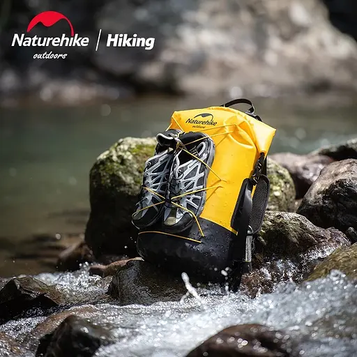 Туристический водонепроницаемый рюкзак Naturehike NH21FSB04 30л (Бежевый) - фото 5