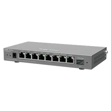 9-портовий гігабітний керований роутер Ruijie Reyee RG-EG209GS, LAN: 7×1000Base-T, 1×1GBase-X SFP, 1x1000WAN Base-T, 202 x 28 x 108 мм