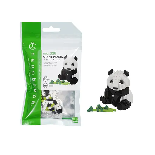 Конструктор Nanoblock Большая панда 220 элементов (124115) - фото 3