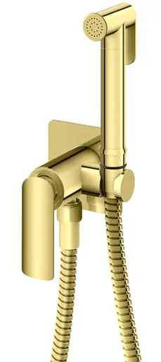 Набір гігієнічного душу Kohlman Experience gold QW135EGD, Золотий - фото 1