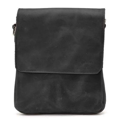 Кожаная мужская сумка через плечо TARWA 25х24х5 см sum0025354 - фото 3