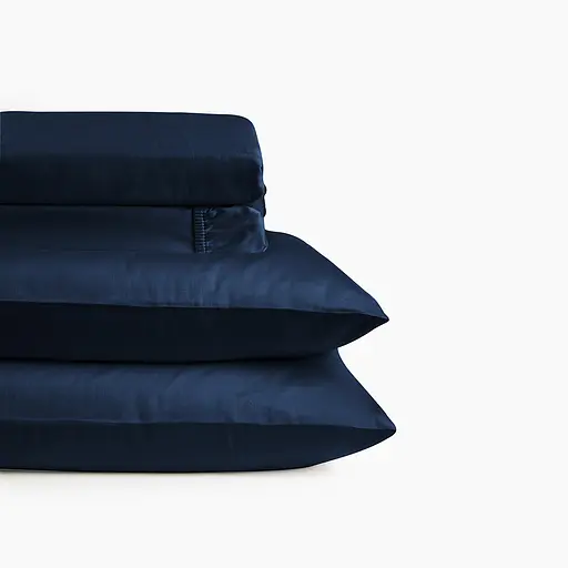 Простирадло на резинці МВМ My Home Елегія 90x200 см синє (BL-FS-22 DEEP BLUE) - фото 3